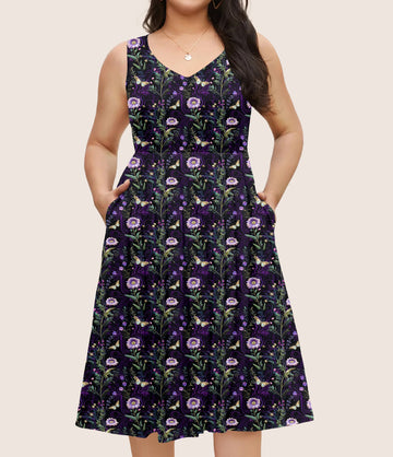 RTS - Night Garden Pocket Dress