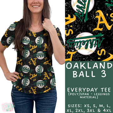 Batch #343 - Home Run Collection - Closes 5/22 - ETA mid July - Oakland Ball 3 Everyday Tee