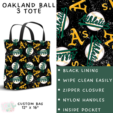 Batch #343 - Home Run Collection - Closes 5/22 - ETA mid July - Oakland Ball 3 Tote