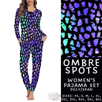 Batch #344 - Family Pajama Party - Closes 5/23 - ETA late July - Ombre Spots Women's Pajama Set
