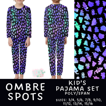 Batch #344 - Family Pajama Party - Closes 5/23 - ETA late July - Ombre Spots Kid's Pajama Sets