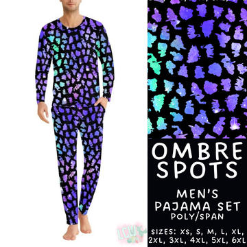 Batch #344 - Family Pajama Party - Closes 5/23 - ETA late July - Ombre Spots Men's Pajama Set