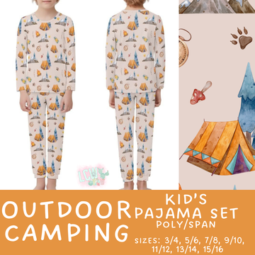 Batch #344 - Family Pajama Party - Closes 5/23 - ETA late July - Outdoor Camping Kid's Pajama Sets