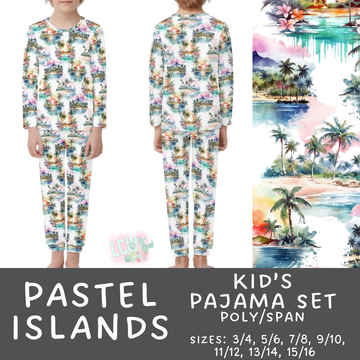 Batch #344 - Family Pajama Party - Closes 5/23 - ETA late July - Pastel Islands Kid's Pajama Sets