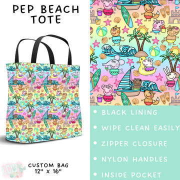 Batch #339 - Character Summer - Closes 5/15 - ETA mid July - Pep Beach Tote