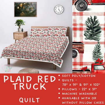 Batch #410 - Cozy Quilts - Closes 9/10 - ETA late October - Plaid Red Truck Quilt