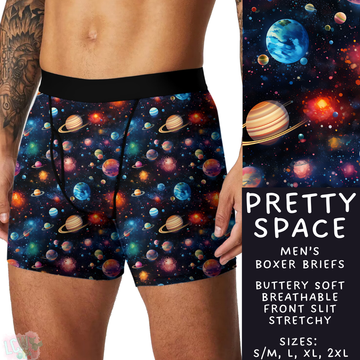 Batch #340 - Comfortable Underwear 4 - Closes 5/16 - ETA early July - Pretty Space Men's Boxer Briefs