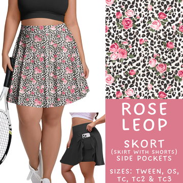 Batch #350 - April Request Run - Closes 6/4 - ETA late July - Rose Leop Skort