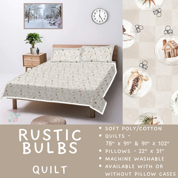 Batch #410 - Cozy Quilts - Closes 9/10 - ETA late October - Rustic Bulbs Quilt