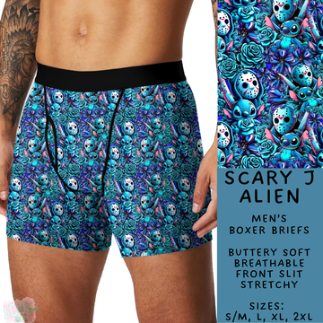Ready To Ship - Scary J Alien Men's Boxer Briefs - L