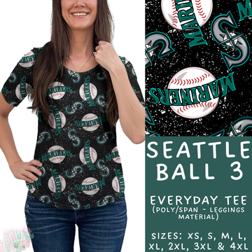 Batch #343 - Home Run Collection - Closes 5/22 - ETA mid July - Seattle Ball 3 Everyday Tee