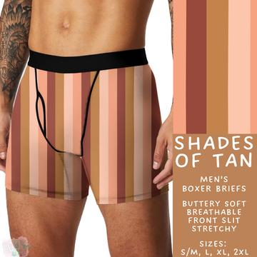 Batch #340 - Comfortable Underwear 4 - Closes 5/16 - ETA early July - Shades of Tan Men's Boxer Briefs