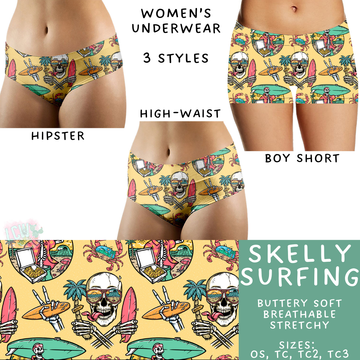 Batch #340 - Comfortable Underwear 4 - Closes 5/16 - ETA early July - Skelly Surfing Women's Underwear
