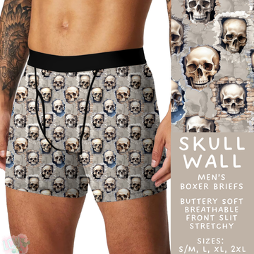Batch #340 - Comfortable Underwear 4 - Closes 5/16 - ETA early July - Skull Wall Men's Boxer Briefs