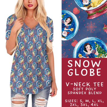 Batch #432 - Winter Globes - Closes 10/17 - ETA early December - Snow Globe V-Neck Tee