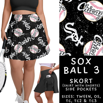 Batch #343 - Home Run Collection - Closes 5/22 - ETA mid July - Sox Ball 3 Skort