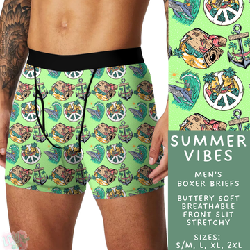 Batch #340 - Comfortable Underwear 4 - Closes 5/16 - ETA early July - Summer Vibes Men's Boxer Briefs