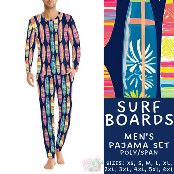 Batch #344 - Family Pajama Party - Closes 5/23 - ETA late July - Surf Boards Men's Pajama Set