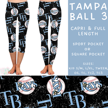 Batch #343 - Home Run Collection - Closes 5/22 - ETA mid July - Tampa Ball 3 Full and Capri Length Leggings
