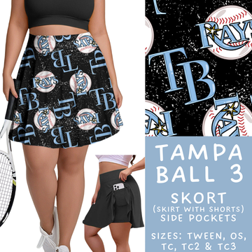 Batch #343 - Home Run Collection - Closes 5/22 - ETA mid July - Tampa Ball 3 Skort