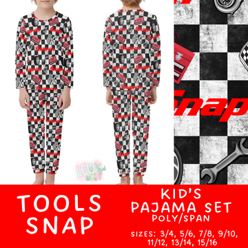 Batch #344 - Family Pajama Party - Closes 5/23 - ETA late July - Tools Snap Kid's Pajama Sets