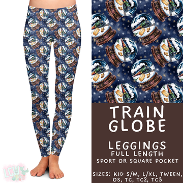 Batch #432 - Winter Globes - Closes 10/17 - ETA early December - Train Globe Full Length Leggings