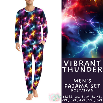 Batch #344 - Family Pajama Party - Closes 5/23 - ETA late July - Vibrant Thunder Men's Pajama Set