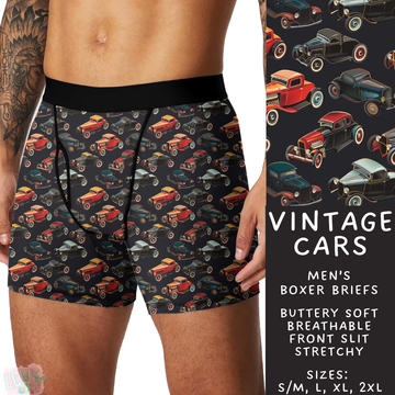 Batch #340 - Comfortable Underwear 4 - Closes 5/16 - ETA early July - Vintage Cars Men's Boxer Briefs
