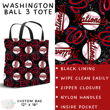Batch #343 - Home Run Collection - Closes 5/22 - ETA mid July - Washington Ball 3 Tote