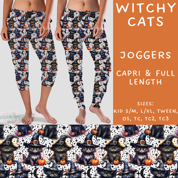 Ready To Ship - Witchy Cats Full Length Joggers - TC