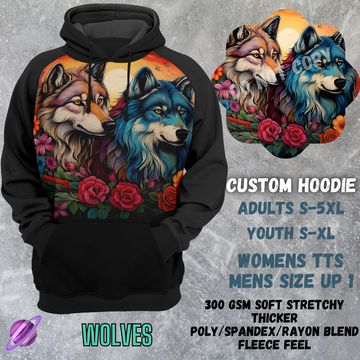 WOLVES -CUSTOM HOODIES RE-RUN PREORDER CLOSING 5/11