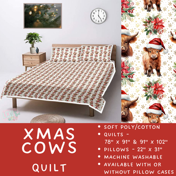 Batch #410 - Cozy Quilts - Closes 9/10 - ETA late October - Xmas Cows Quilt
