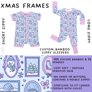 Batch #438 - Little Dreamers Christmas 2 - Closes 10/29 - ETA early Dec - Xmas Frames Short and Long Zippy Sleeper