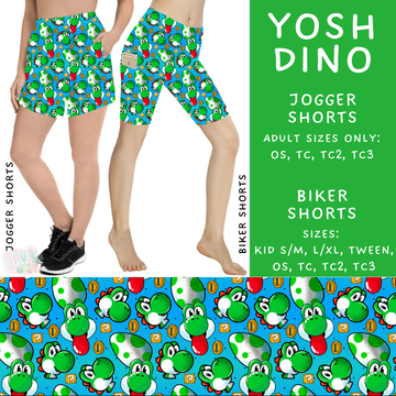 Ready To Ship - Yosh Dino Biker Shorts - TC