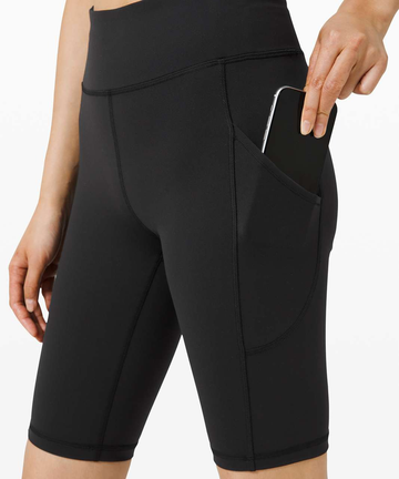 High Waist Black Ultra Soft Shorts w/ Pockets