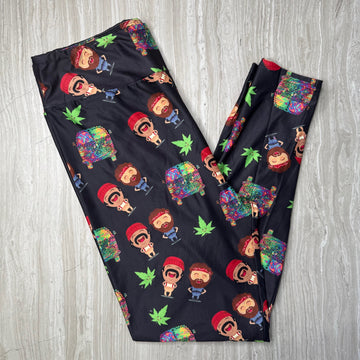 Cheech & Chong Themed Print Leggings
