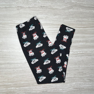 Preppy Frogs in Glasses Leggings