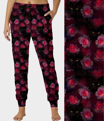 RTS - Mystic Black Cat Joggers