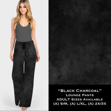 Black Charcoal Lounge Pants Loungers