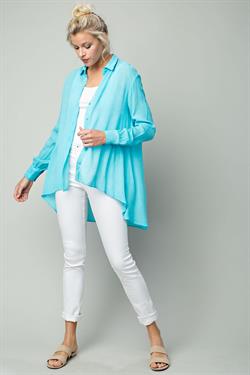 Button Down Rayon Top