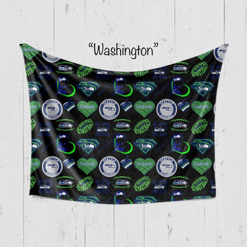Seattle Washington Football Team Polar Fleece 65x85 Blanket