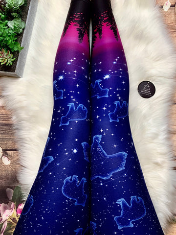 Starry Bear Constellation Dipper Leggings
