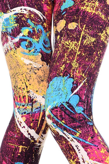 Graffiti Paint Splatter Leggings