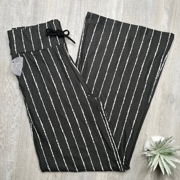 Pinstripe Wide Leg Loungers