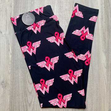 WW Pink Ribbon Breast Cancer Awareness Leggings