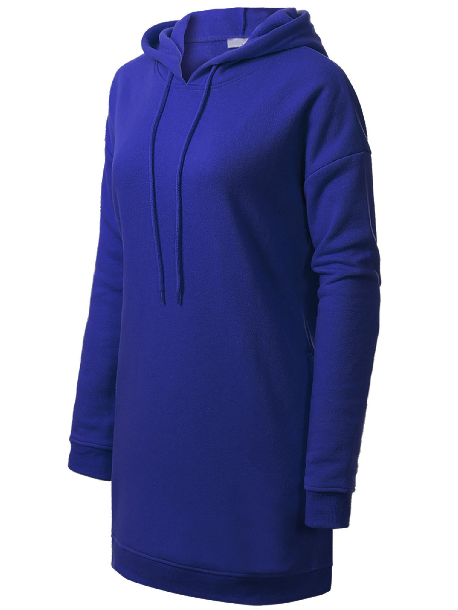 Oversized Hoodie Tunic Dress w/ Side Pockets