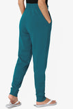 Active Lounge Fleece Drawstring Elastic High Waist Jogger Sweatpants w/ Pockets