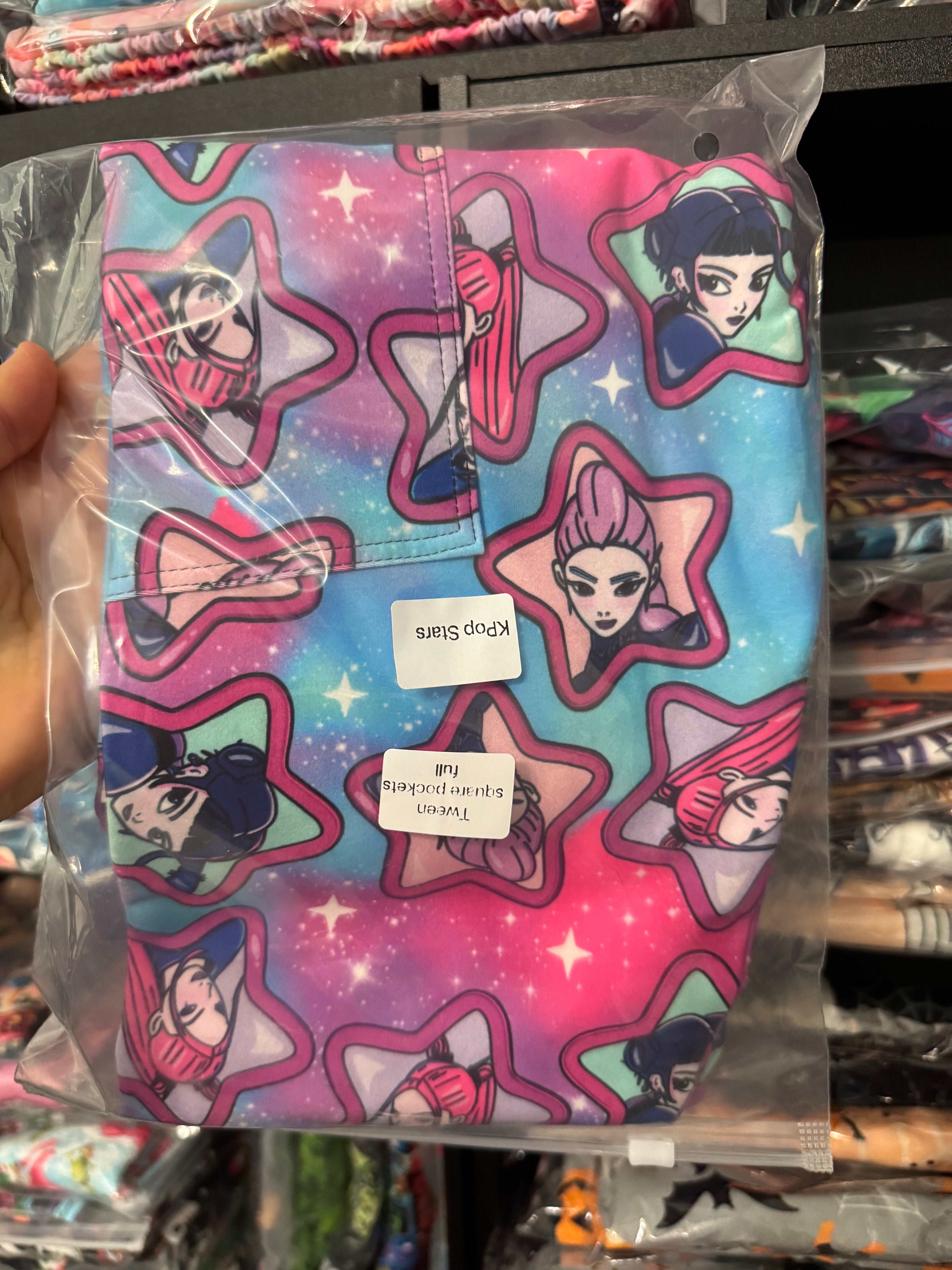 Ready To Ship KPop Stars Capris Square Pockets