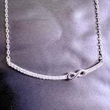 925 Sterling Silver CZ Necklaces – Star Moon, Snowflake, Heart, Infinity Bar