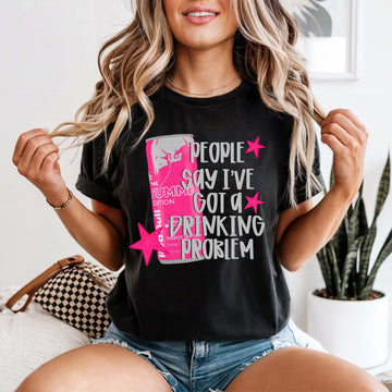 Drinkin Problem Pink Bull Tshirt